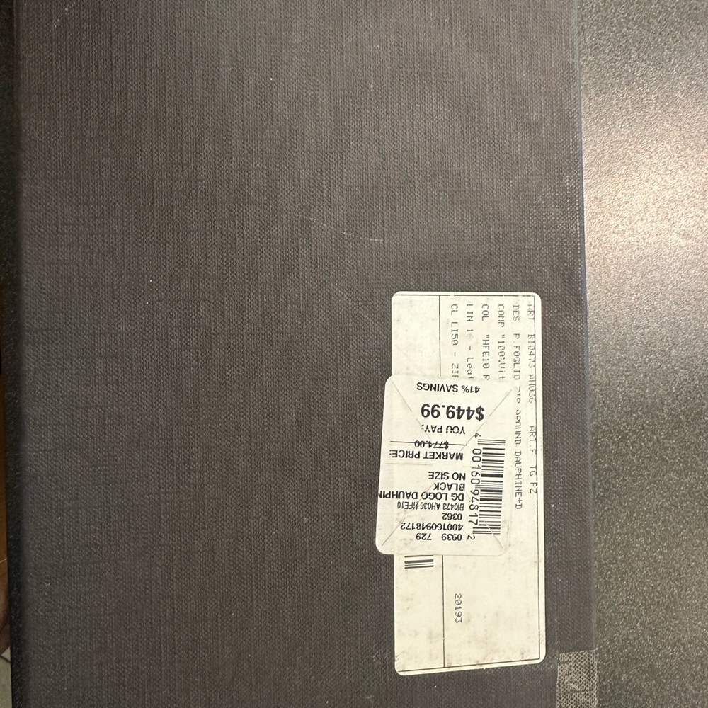 Dolce & Gabbana Black Wallet with Gold Logo - Picture 10 of 10